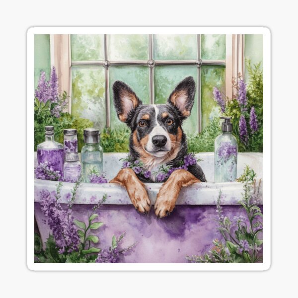 Item preview, Cattle Dog Loves Spa designed and sold by Nocturne  Paws.