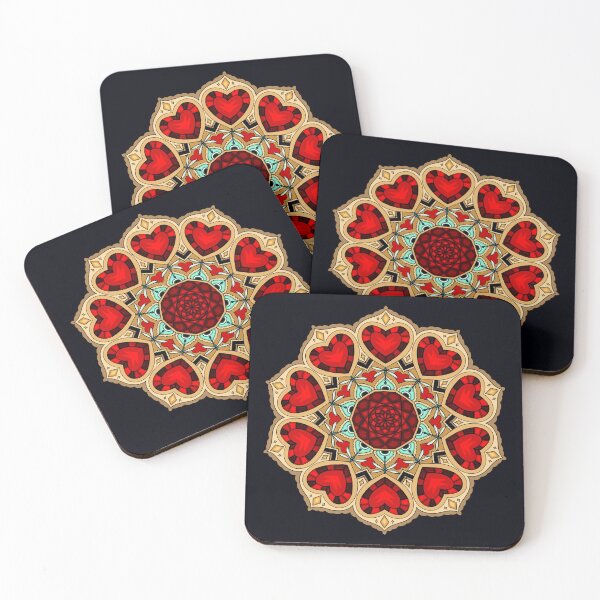 Item preview, Queen of Hearts Mandala designed and sold by MegBailes.
