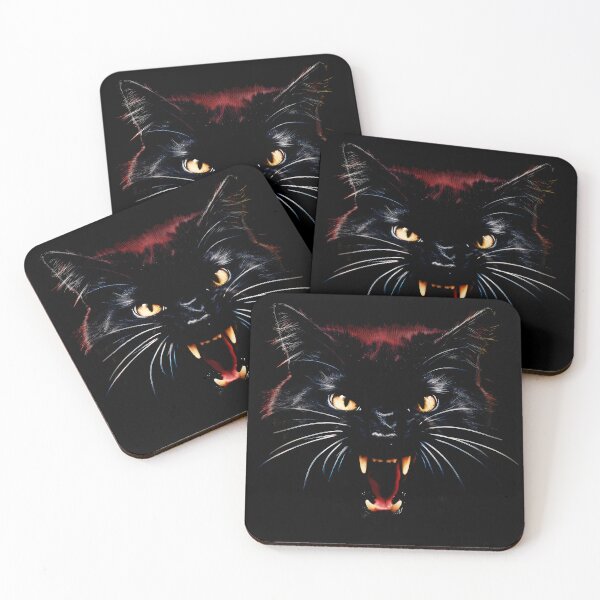 Item preview, Fierce Black Cat designed and sold by zOnnOz.