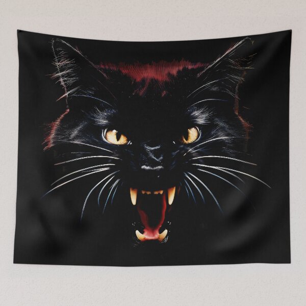 Item preview, Fierce Black Cat designed and sold by zOnnOz.