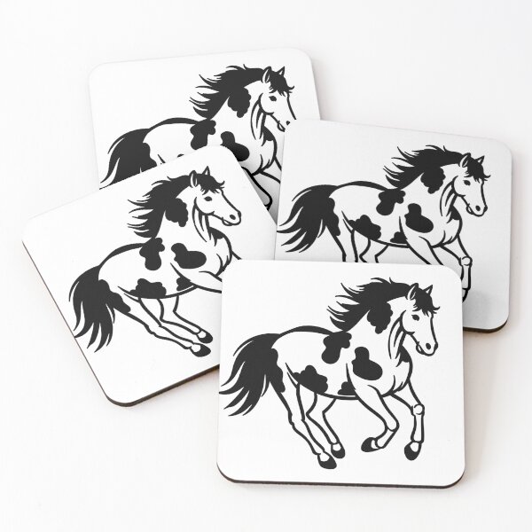 Item preview, Paint Horse Running Silhouette Illustration designed and sold by theartfulaspie.