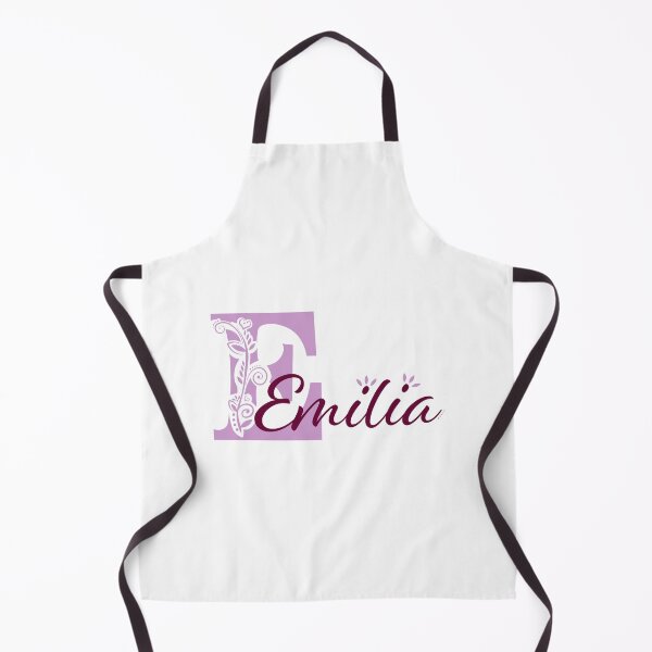 Item preview, Personalized name art – Emilia with floral details designed and sold by sabantha.