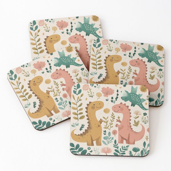 Item preview, Floral Dinosaur in the Garden designed and sold by WinfinityStudio.