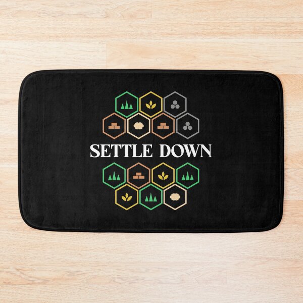 Item preview, Settle Down Minimalist Hex Settlers Boardgames designed and sold by pixeptional.