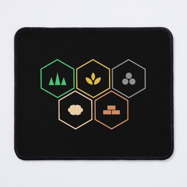 Item preview, Abstract Settlers Resource Symbols Boardgames designed and sold by pixeptional.