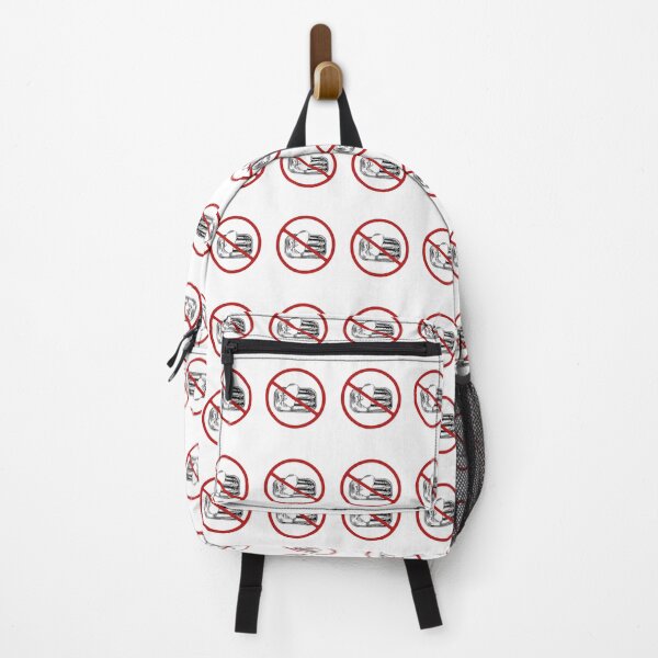 Vista previa del artículo con la obra «Señal de prohibición de sardinas enlatadas (negro, rojo y blanco)», diseñado y vendido por AASparksDesigns.