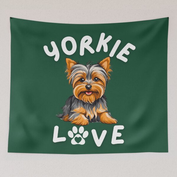 Item preview, Yorkie Love Cartoon Design for Dog Lovers designed and sold by Fredster1966.