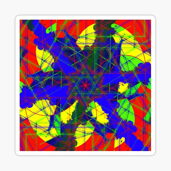 Starry Rays in Bloom Sticker