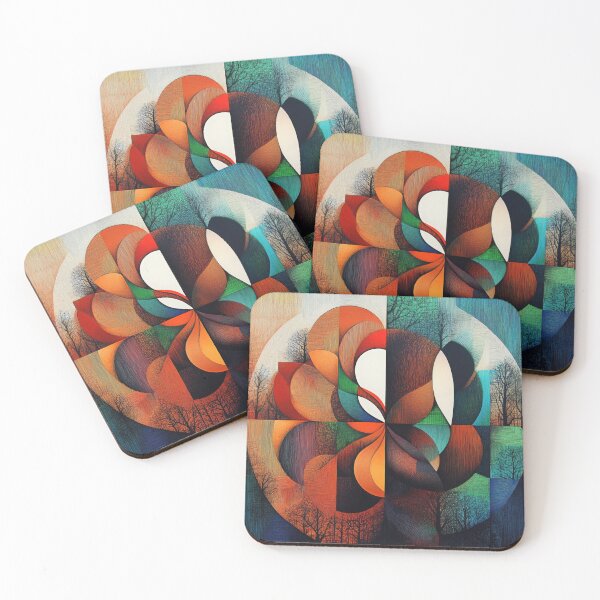 Item preview,  Geometric Nature - Abstract Seasons designed and sold by The Art Morpher.
