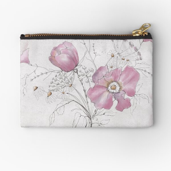 Item preview, Wild Rose Flowers in Pink watercolor designed and sold by HeidiArtist.