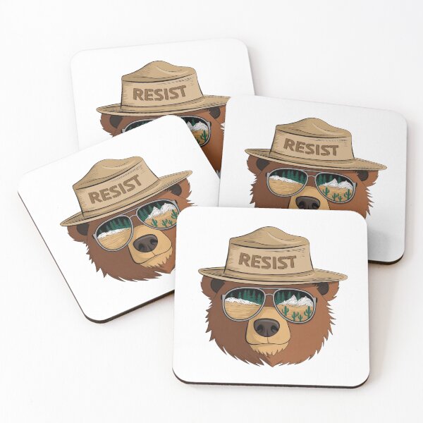 Item preview, Protect our national parks - US alt park service bear resist forests public lands designed and sold by PixelBea6Arcade.