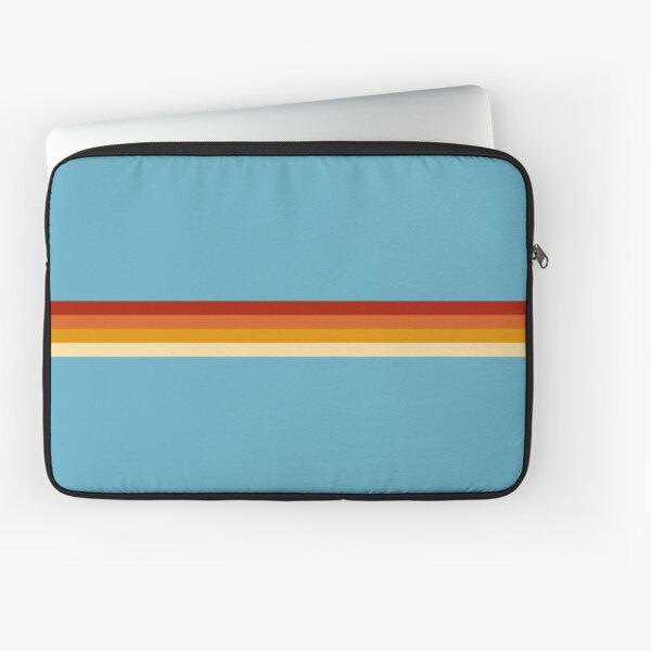 Vintage Style Retro Summer Stripes Losna Laptop Sleeve