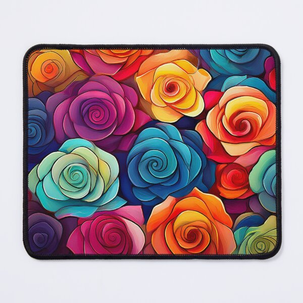 Item preview, Abstract Colorful Roses Pattern designed and sold by calibrit.