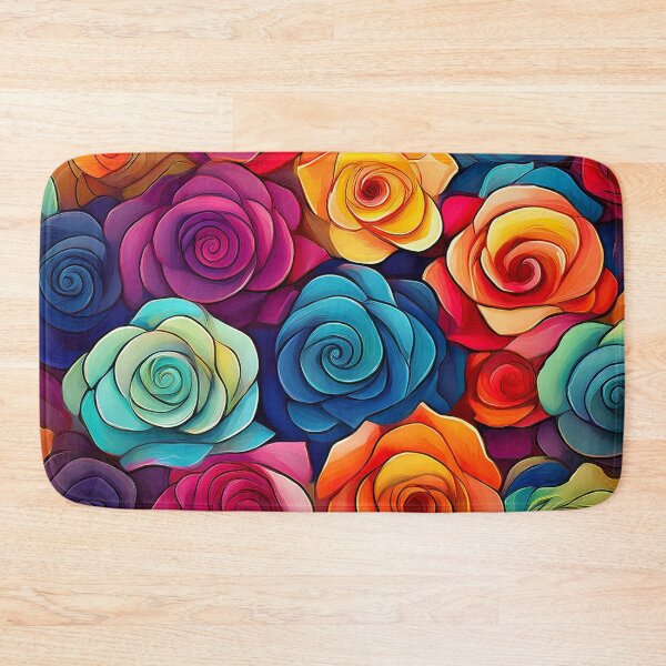 Item preview, Abstract Colorful Roses Pattern designed and sold by calibrit.
