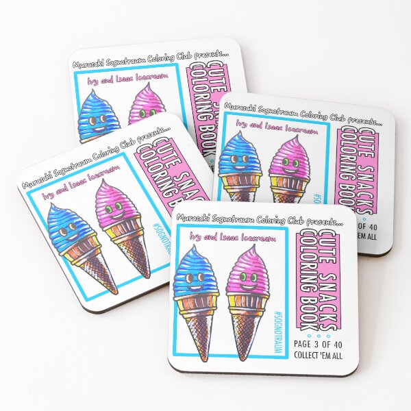 Item preview, Murasaki Sognotraum Coloring Club - Cute Snacks Coloring Book Page 3 designed and sold by GetContented.