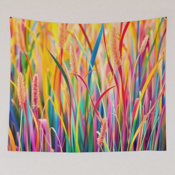 Item preview, Abstract Colorful Blades of Grass Pattern designed and sold by calibrit.
