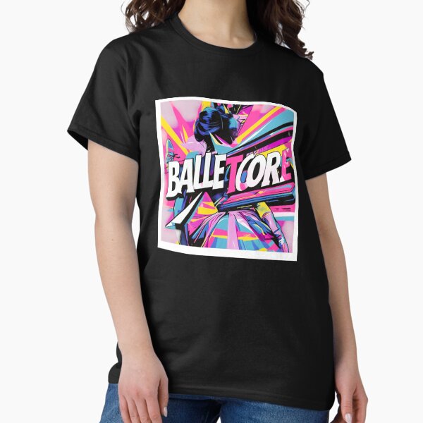 Artikel-Vorschau von Balletcore Pop Art Explosion – Markantes, vom Ballett inspiriertes Grafikdesign, designt und verkauft von LuxuryApparels.