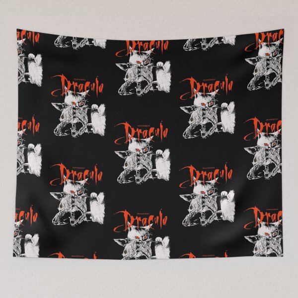 Item preview, Dracula's Feline Fury - Cat vs Dog Art Print designed and sold by trentnin.