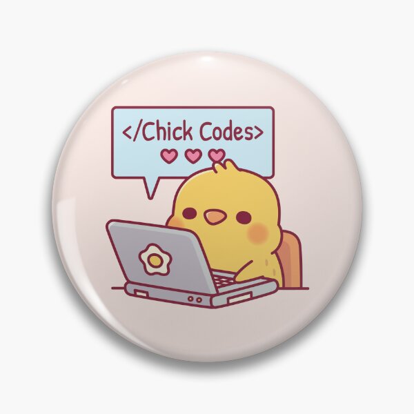Item preview, Cute Chick Coding On Laptop Chick Codes Funny designed and sold by rustydoodle.