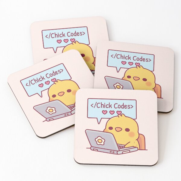 Item preview, Cute Chick Coding On Laptop Chick Codes Funny designed and sold by rustydoodle.
