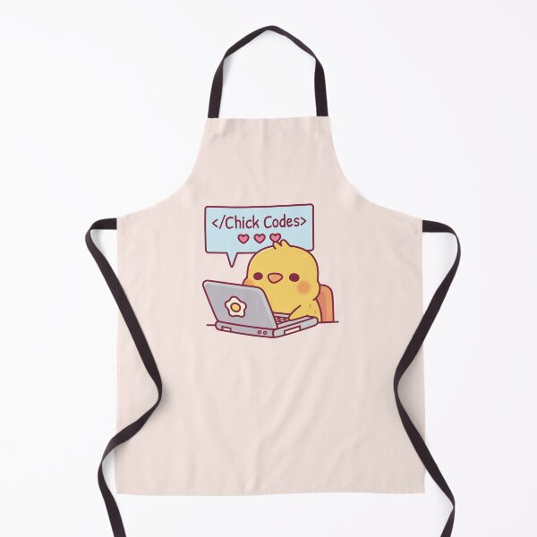 Item preview, Cute Chick Coding On Laptop Chick Codes Funny designed and sold by rustydoodle.