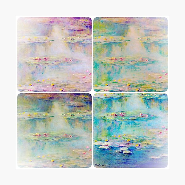 Item preview, Monet Water Lilies W1726 | Claude Monet Water Lily Series | Monet Nymphéas Collage  designed and sold by Gascondi.