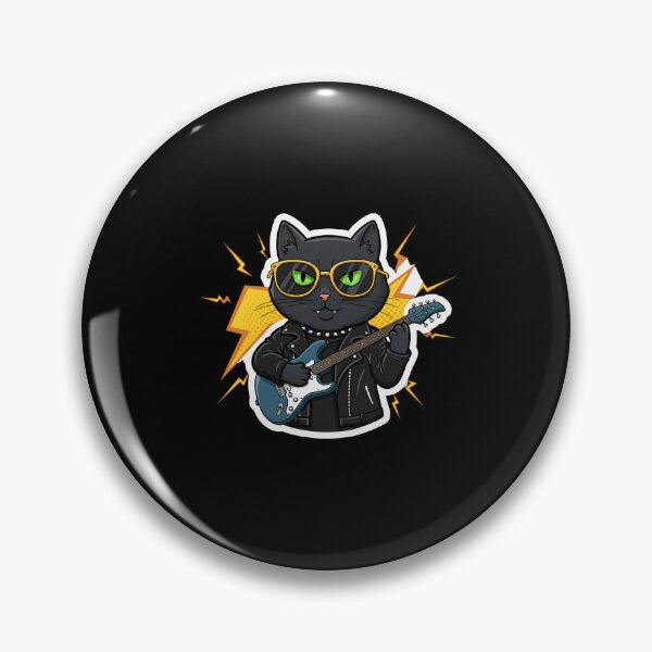 Item preview, Badass Cat Rockstar Legend – The Ultimate Stage Performer designed and sold by Meow Cat.