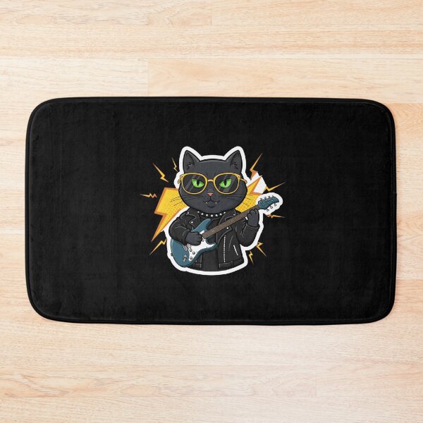 Item preview, Badass Cat Rockstar Legend – The Ultimate Stage Performer designed and sold by Meow Cat.