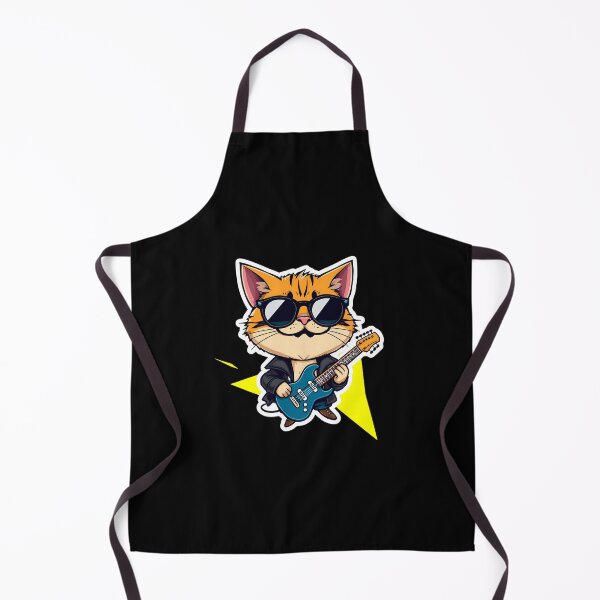 Item preview, Badass Cat Rockstar King – The Purrfect Stage Ruler designed and sold by Meow Cat.
