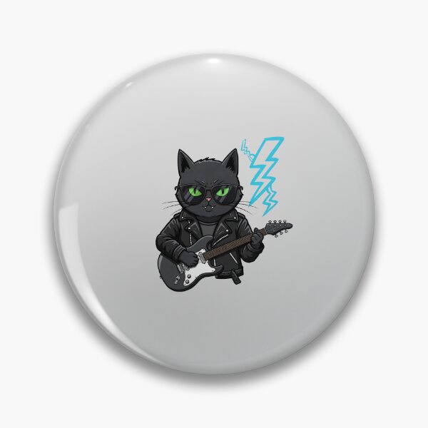 Item preview, Badass Cat Rock Band Leader – The Frontman Feline designed and sold by Meow Cat.