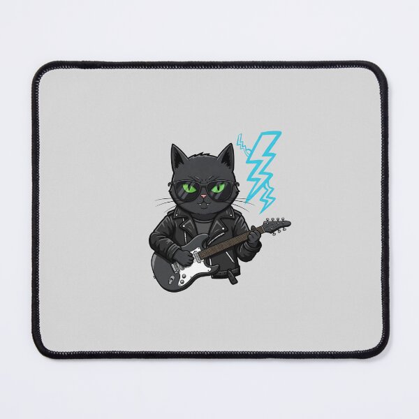 Item preview, Badass Cat Rock Band Leader – The Frontman Feline designed and sold by Meow Cat.