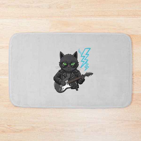 Item preview, Badass Cat Rock Band Leader – The Frontman Feline designed and sold by Meow Cat.