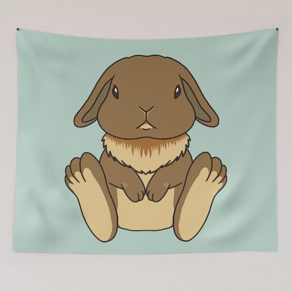 Item preview, Holland Lop Tortoise Brown Rabbit designed and sold by tayaan.