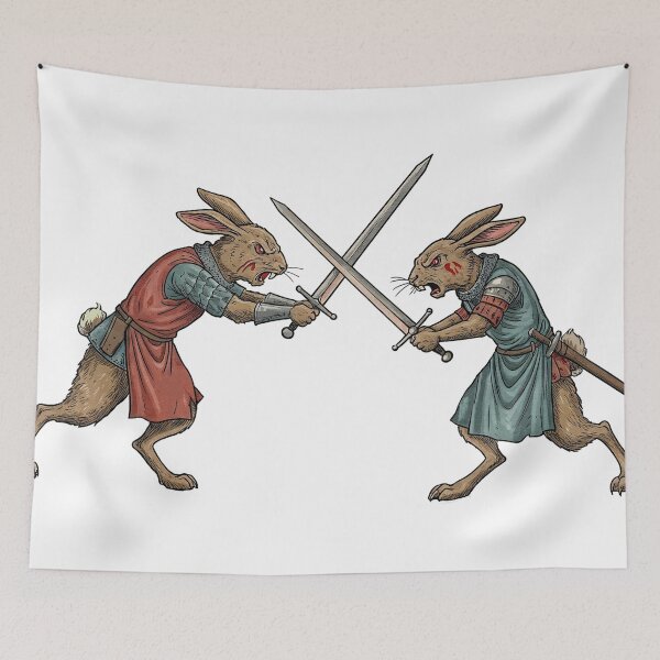 Item preview, Battle Bunnies  | medieval rabbits  | Swordplay designed and sold by Space Hyenas.
