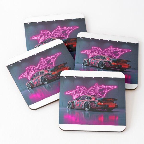 Item preview, Classic tuned Porsche in the showroom in front of neon art designed and sold by Salimgor Hangaround Music.