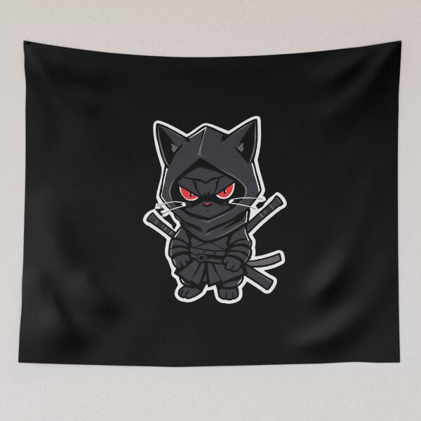 Item preview, Shinobi Cat Assassin – The Ultimate Stealth Master designed and sold by Meow Cat.