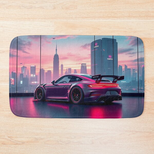 Item preview, Modern tuned Porsche from behind in front of a city designed and sold by Salimgor Hangaround Music.