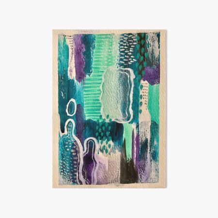 Item preview, Calming green and purple Abstract 1 designed and sold by trossi.