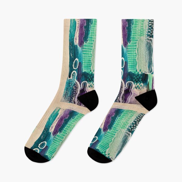 Item preview, Calming green and purple Abstract 1 designed and sold by trossi.