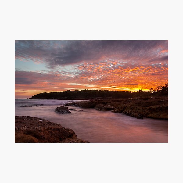 Cloudy Sunrise at Bosum Beach II Photographic Print