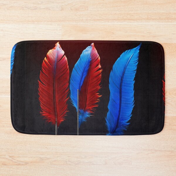 Item preview, Red and Blue Artistic Feathers designed and sold by Sadia  Jannat.
