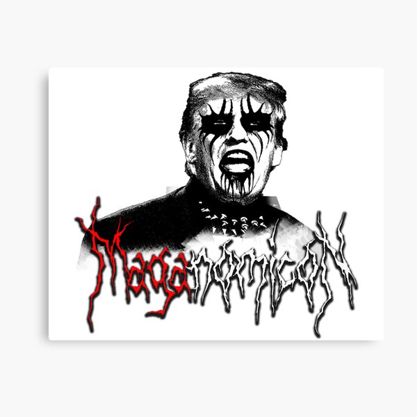 Aperçu de l'œuvre MAGANOMICON MAGA Trump Black Metal créée et vendue par LosDivorciados.