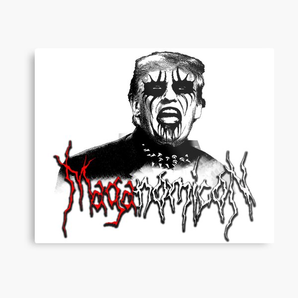 Aperçu de l'œuvre MAGANOMICON MAGA Trump Black Metal créée et vendue par LosDivorciados.