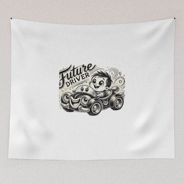 Item preview, Future Driver: Cute Cartoon Car Sketch designed and sold by Fiercest128.