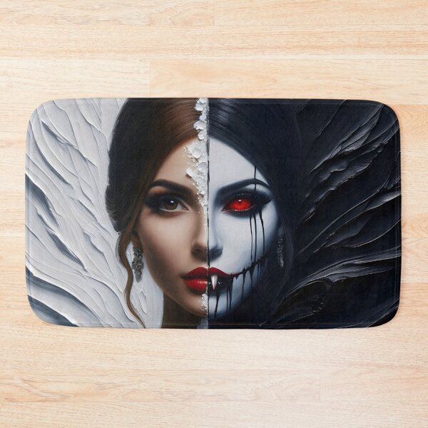 Item preview,  Duality-the innocent and the vampire-black and white designed and sold by GothicRubette.