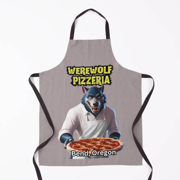 Artikelvorschau, Werwolf Pizzeria, Bend Oregon, Monster Restaurant entworfen und verkauft von FroggyFly Designs.