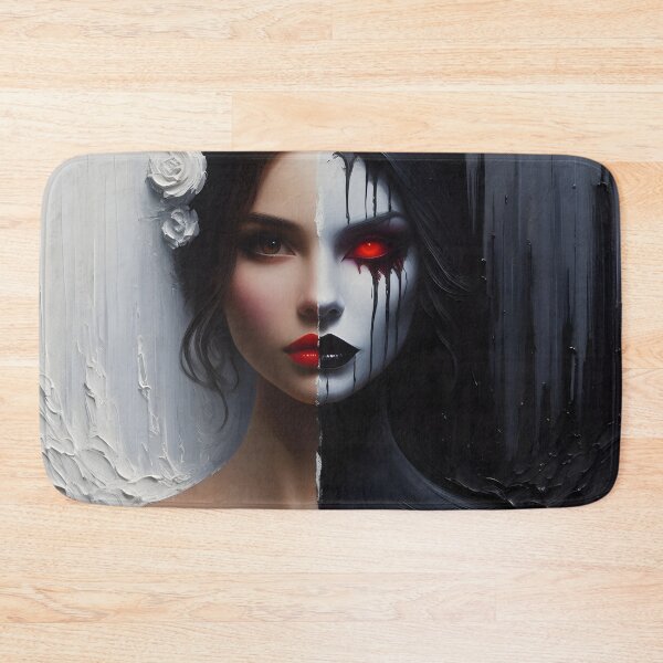 Item preview, Duality-the innocent and the vampire-black and white designed and sold by GothicRubette.