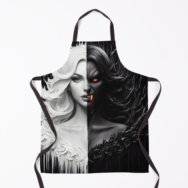 Item preview, Duality-the innocent and the vampire-black and white designed and sold by GothicRubette.
