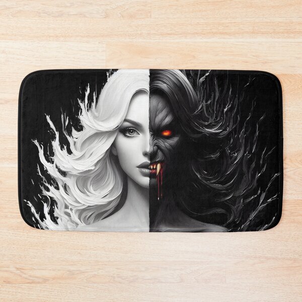 Item preview, Duality-the innocent and the vampire-black and white designed and sold by GothicRubette.
