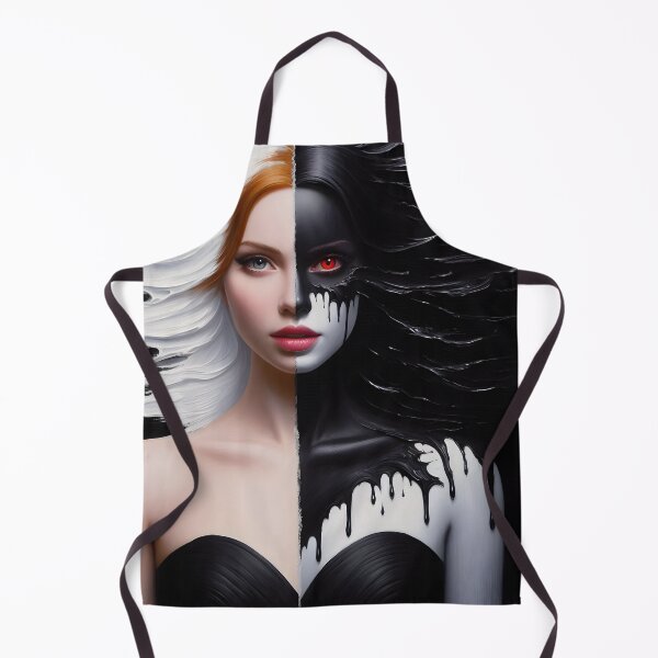 Item preview, Duality-the innocent and the vampire-black and white designed and sold by GothicRubette.